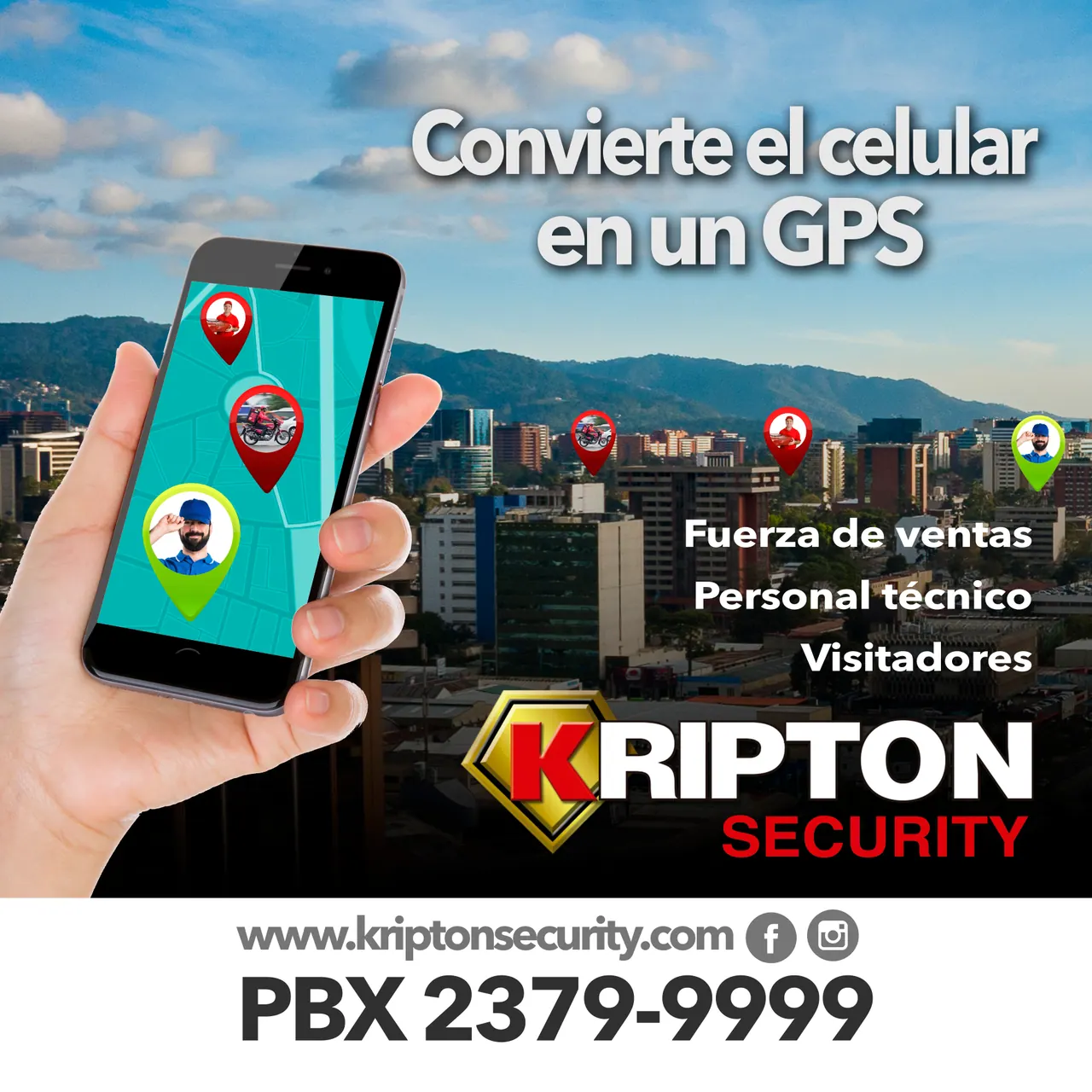 Campaña de GPS para motos, de la valla al feed — Kripton Security