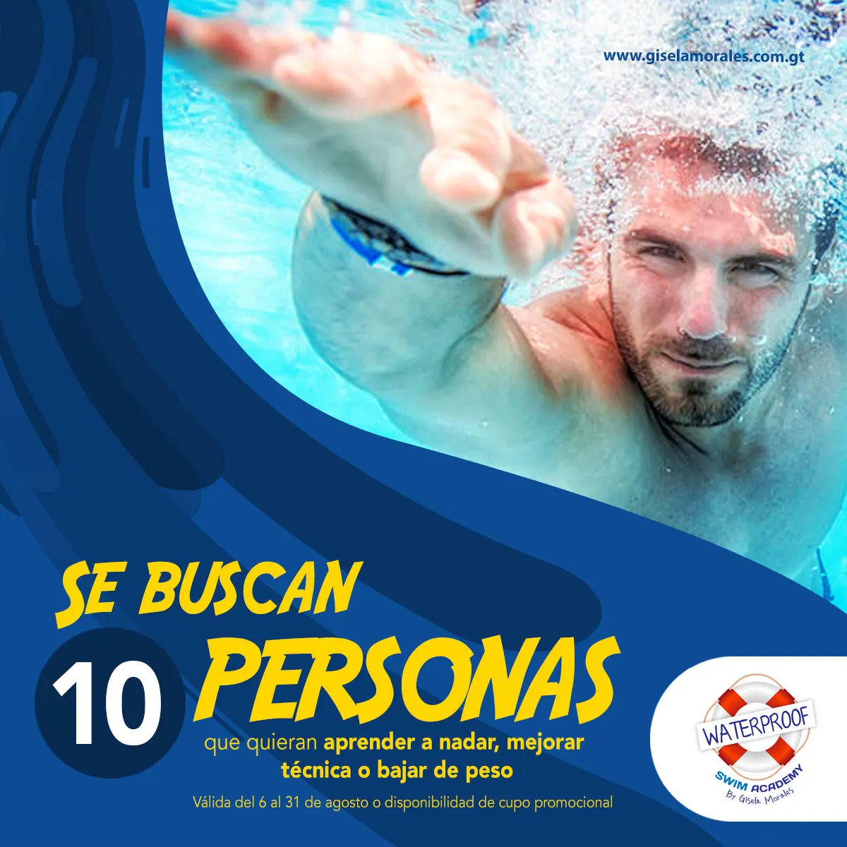 Academia de natación, dentro y fuera del agua — Academia de Natación Waterproof