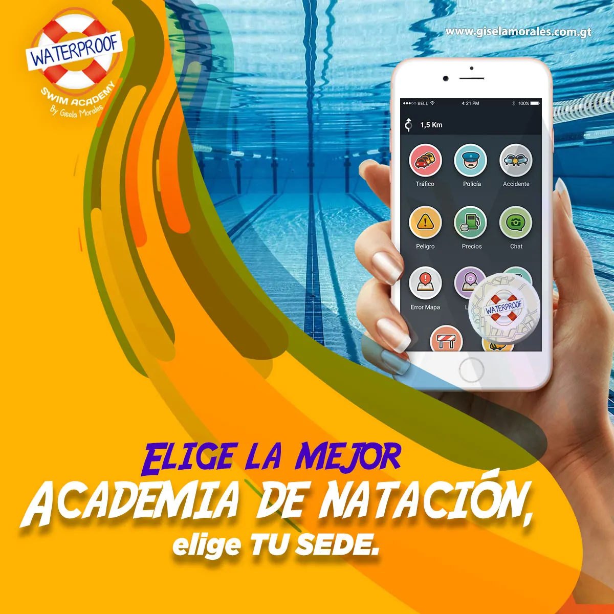 Academia de natación, dentro y fuera del agua — Academia de Natación Waterproof