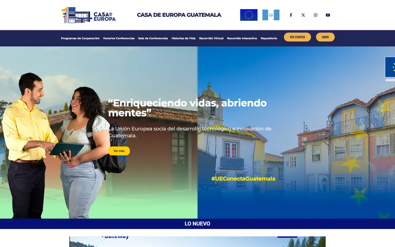 La casa digital de la cooperación europea — Casa de Europa Guatemala