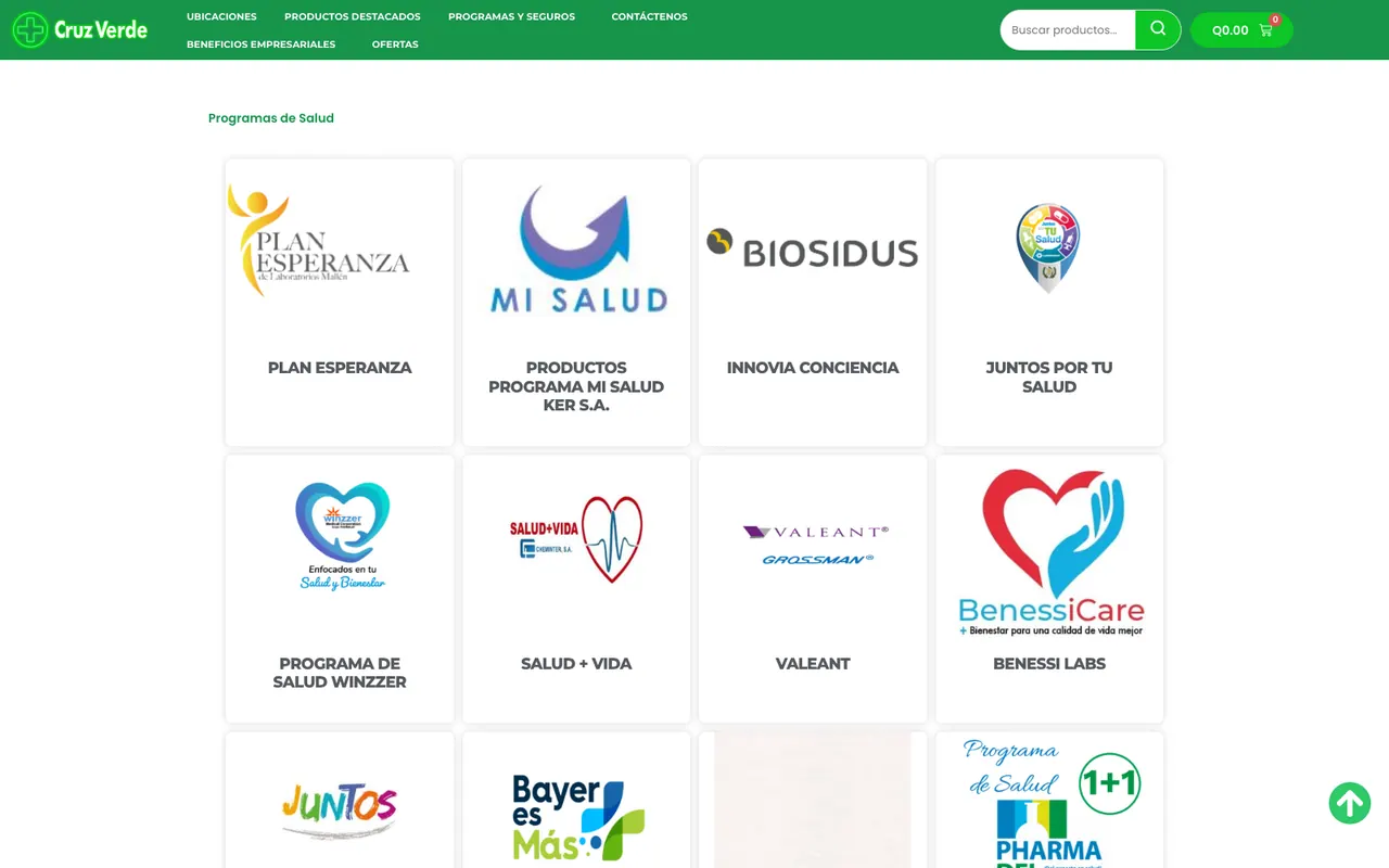 Comercio electrónico para una cadena de farmacias — Cruz Verde Guatemala