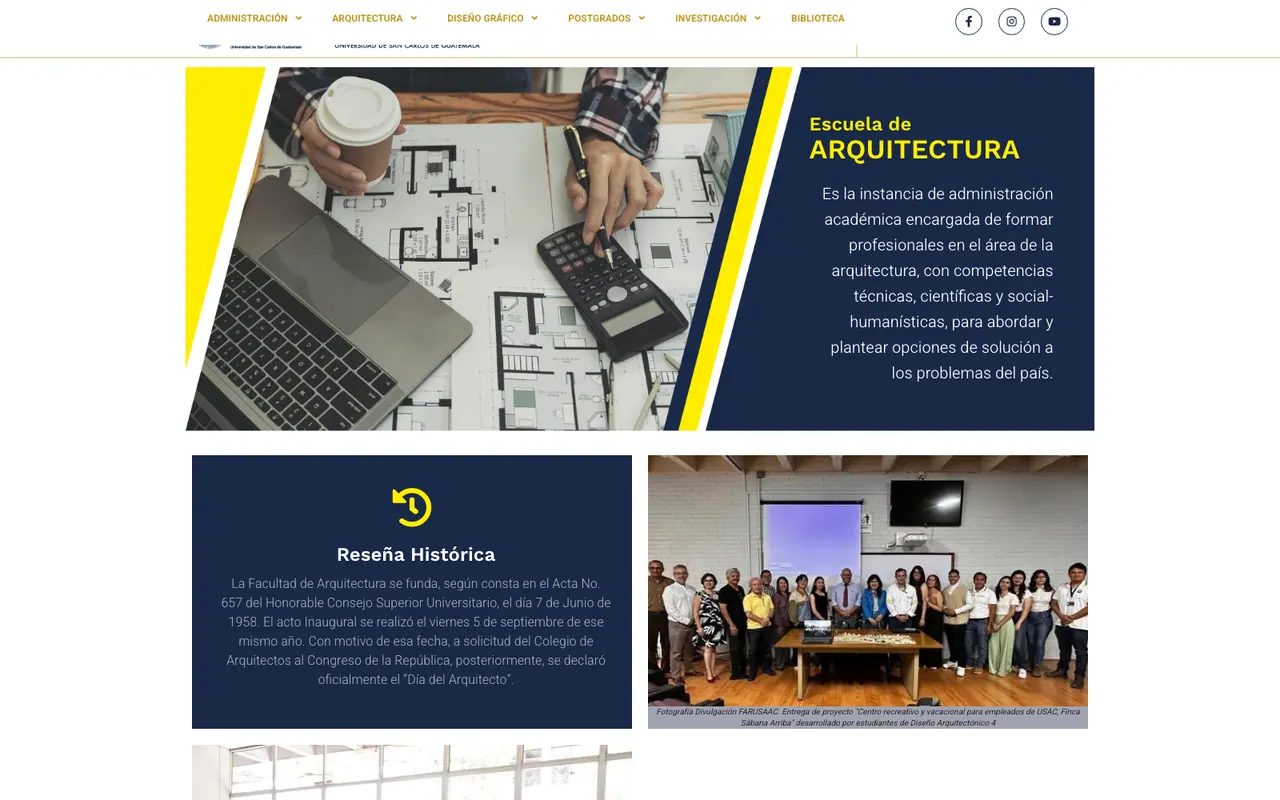 Portal académico para la Facultad de Arquitectura — Facultad de Arquitectura, USAC